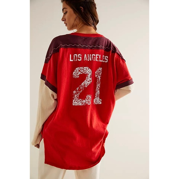 NWOT Free People We the Free Halftime Tee - Picture 2 of 7